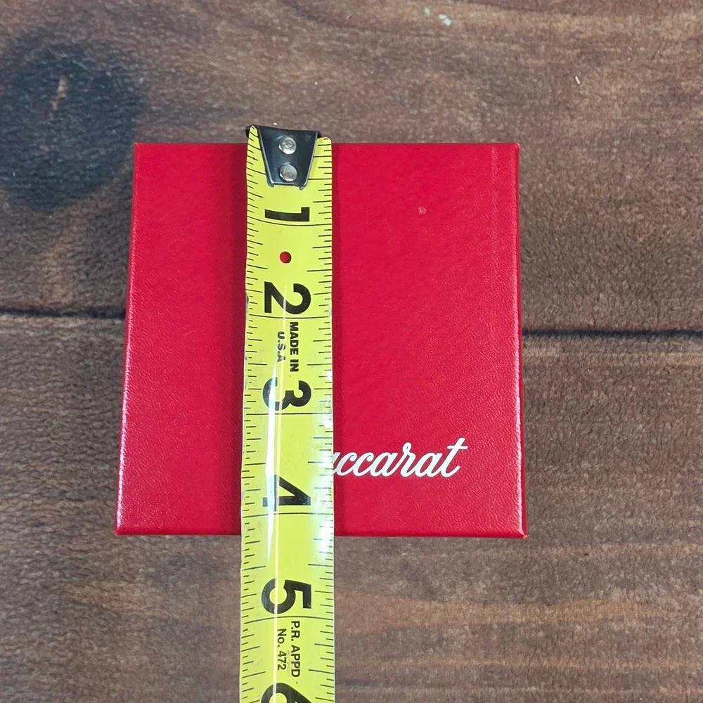 Baccarat Jewelry Gift Box OS Red Excellent Square Logo Presentation Pouch